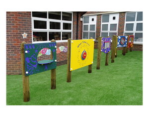 Wandspeelborden voor buiten gebruik