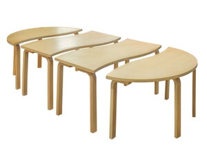 Tafels met vaste hoogte