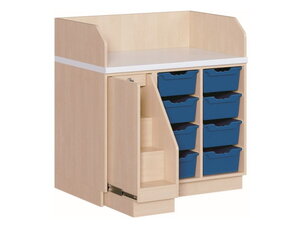 Aankleedtafels 107 cm breed met trap