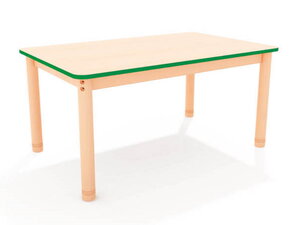 Rechthoekige Verstelbare tafels kinderopvang in meerdere kleuren