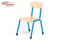 Banbini - Stapelbare kinderstoel met metalen poten Blauw