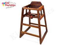 Hoge kinderstoel hout stapelbaar | Kinderstoel Horeca