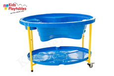 Zandtafel en Watertafel op wieltjes blauw Zandtafel en Watertafel op wieltjes blauw