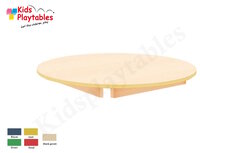 Tafelblad rond doorsnede 90 cm rand multiplex