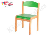 Tamara - Houten Stapelbare stoel , stapelstoel H 35 cm Groen