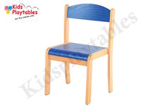 Tamara - Houten Stapelbare stoel , stapelstoel H 38 cm Blauw Tamara - Houten Stapelbare stoel , stapelstoel H 38 cm Blauw