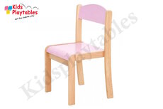 Tamara - Houten Stapelbare stoel , stapelstoel H 31 cm Pastel Roze Tamara - Houten Stapelbare stoel , stapelstoel H 31 cm Pastel Roze