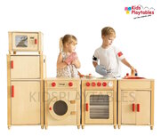 Speelkeuken| Kinderkeuken Compleet 5-delig Naturel