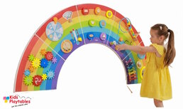 Wandspel | Wandspeelbord Regenboog 5-delige set