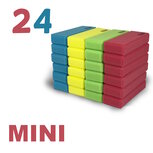 RIWI Bouwblokken Set van 24 stuks | Zachte Speelblokken