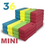 RIWI Bouwblokken Set van 36 stuks | Zachte Speelblokken