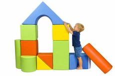 Grote zachte foam speelblokken – 11-delige XXL bouwblokken set (multicolor)