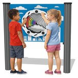 Wandspeelbord voor buiten Regenboog| Wandspel voor buitengebruik