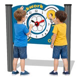 Wandspeelbord voor buiten Klok kijken | Wandspel voor buitengebruik