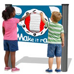 Wandspeelbord voor buiten Laat het Regenen | Wandspel voor buitengebruik