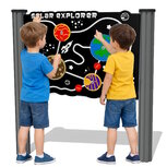 Wandspeelbord voor buiten Planeten verkenner | Wandspel voor buitengebruik