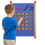 Wandspel | Wandspeelbord 4 op een rij – strategisch wandspel (blauw)