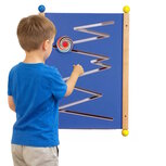 Wandspel | Wandspeelbord Zig Zag – motorisch wandspel (blauw)